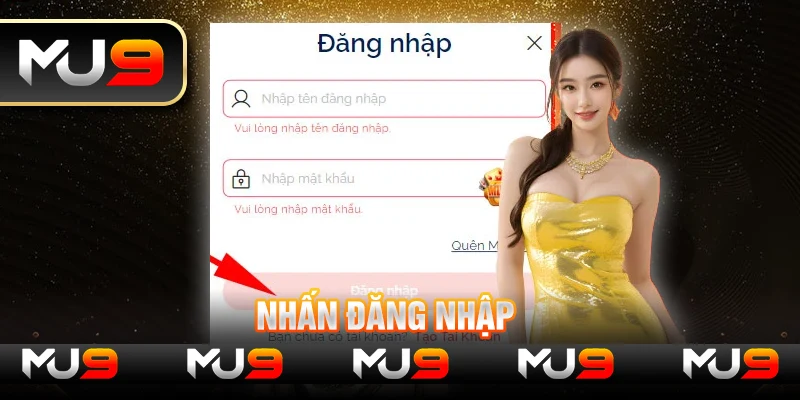 Nhấn Đăng nhập