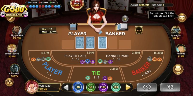 Giới thiệu game baccarat Go 88 đẳng cấp