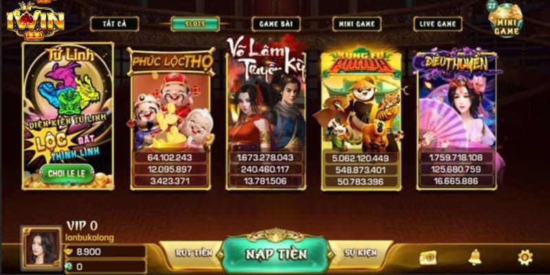 Sảnh chơi game slot