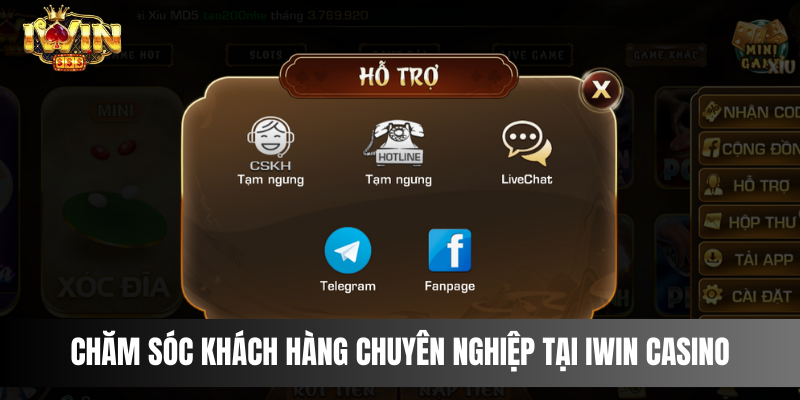 Chăm Sóc Khách Hàng Chuyên Nghiệp Tại IWIN CASINO